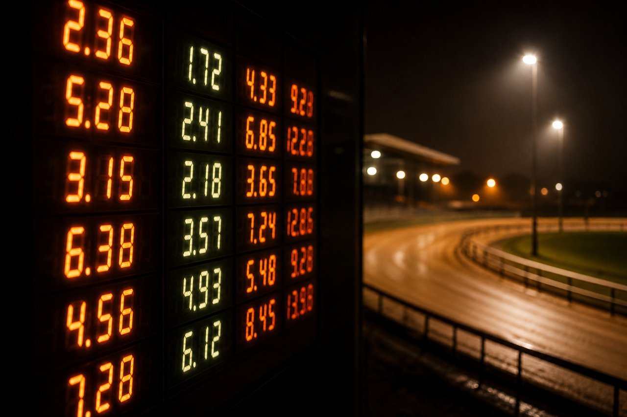 Greyhound Betting Systems Explained — floodlit greyhound track